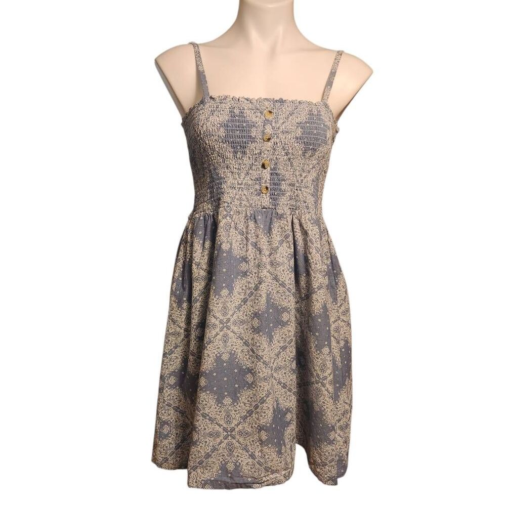 Jolie & Joy by FCT with Love dress blue white pattern print sundress XL
